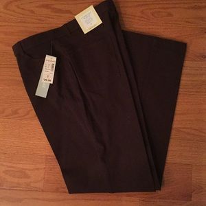 Brown  straight leg pants
